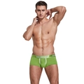 Grüne Herren-Boxershorts mit U-Konvex-Design, niedrigem Bund und breitem Gummizug - M / Obstgrün