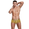 Ingwergelbe Low-Waist Boxershorts für Herren mit goldenem Bund und konvexem U-Design - M / Matcha-Grün