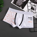 Bóxer blanco para hombre con estampado de fórmulas científicas y banda elástica de Tokio - M / Blanco