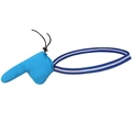 Heren string in hemelsblauw met gestreepte elastische tailleband en ergonomisch buidelontwerp - M / Blauw