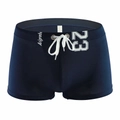 Costume da bagno uomo blu navy ad asciugatura rapida con coulisse e stampa bianca numero 23 - S / Blu Reale