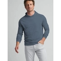 Stijlvolle casual heren hoodie in waas blauw met lichte gebreide stof voor het voorjaar - Grijsblauw