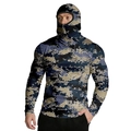 Detail of digital camouflage pattern on breathable ice silk sun protection outdoor jacket - Zt330-15 / 3XL