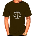 Detailed close-up of dark brown cotton T-shirt featuring a white scale print design - S / Tops / Army Green