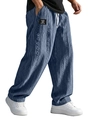 Detail of navy blue knit trousers featuring textured cable patterns and a white drawstring - S / Navy Blue