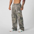Pantaloni casual da uomo con stampa mimetica a foglia e gamba dritta con coulisse - S / Mimetico Albero Verde