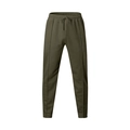 Détail du jogging homme vert armée avec cordon de serrage et coutures frontales précises - Vert Militaire