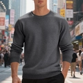 Detail eines kohlegrauen Sweatshirts mit elastischen Rippbündchen und urbanem Streetstyle - S / Dunkelgrau
