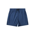 Short de sport bleu foncé ample en maille respirante avec taille élastique à cordon - S / Bleu marine