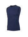 Navy blue quick-dry athletic tank top for men with breathable mesh fabric for running - S / Navy Blue
