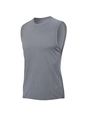 Men's breathable quick-dry sports vest in grey mesh fabric for gym and fitness - S / Dark Gray