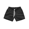 Bañador de hombre negro de secado rápido con cintura elástica y cordón blanco - S / Bottoms / Negro