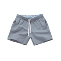 Bañador gris de hombre con cintura elástica y detalles de cordón blanco funcional - S / Bottoms / Gris