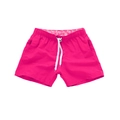 Bañador de hombre rojo rosa de secado rápido con cintura elástica y cordón blanco - S / Bottoms / Rosa rojo