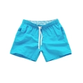 Bañador de hombre azul lago de secado rápido con cordón elástico y forro floral suave - S / Bottoms / Azul cielo