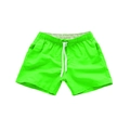 Bañador de hombre verde fluorescente con cintura elástica y cordón ajustable - S / Bottoms / Verde Fluorescente
