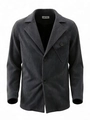 Chaqueta americana casual para hombre en pana gris oscuro con textura de rayas verticales - S (Talla US) / Gris