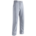 Dettaglio dei pantaloni casual grigio chiaro con vita elastica e trama della chiusura - Taglia S / Grigio chiaro