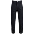 Pantaloni neri classici in cotone da uomo con chiusura a bottone in metallo - EU 30 / Nero