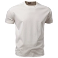 T-shirt homme haute qualité en coton ammoniaqué liquide crème, taille S vue détaillée - Abricot Clair