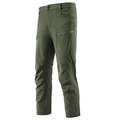 Men's olive tactical pants with ergonomic knee stitching and multiple functional pockets - Army Green
