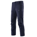 Men's navy blue tactical cargo pants with multi-pockets and articulated knees for outdoor use - Dark Blue
