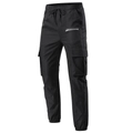Men's black tactical joggers with cargo pockets and elastic drawstring waist - Black Jogger Style
