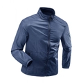 UPF50+ dark blue breathable ice silk sun protection jacket for men with zip and stand collar - M / Dark Blue