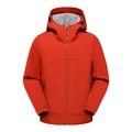 Giacca softshell impermeabile con cappuccio per coppia in tessuto tecnico arancione - M / Arancione