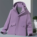 Giacca invernale viola impermeabile con fodera in pile e polsini regolabili - M / Donna Viola Taro