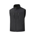 Wende-Outdoorweste für Herren in Schwarz mit Multi-Taschen-Design und wasserfest - M / Schwarz