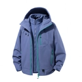 Three-in-one waterproof outdoor jacket in lavender with detachable fleece inner layer - S / Mystic Purple (Outer Jacket And Liner Set)