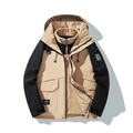 Veste outdoor imperméable trois-en-un kaki et noir avec doublure en polaire amovible - XS / Khaki Royal