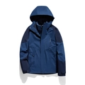 Men's 3-in-1 outdoor jacket with detachable fleece liner in deep navy blue patchwork - M / Men's Denim Blue