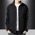 Veste réversible noire pour homme avec doublure polaire grise et col montant - 3XL / Doublé Polaire / Noir