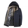Parka d'hiver bleu foncé avec tissu imperméable et doublure thermique en graphène - XL / Bleu marine