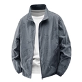 Chaqueta ligera gris de hombre con protección solar y textura de tela ripstop - M / gris oscuro