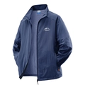 Men's lightweight navy blue UV protection sun shirt with hood and breathable fabric - M / Dark Blue