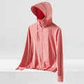 UPF50+ breathable coral pink sun protection jacket with removable brim and thumb holes - Men's XL (135-155 lbs) / Tops / Women's Sunset Pink