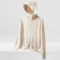 Giacca protettiva solare UPF50+ traspirante bianco crema per uomo e donna - Bianco Camelia Da Uomo / Taglia M Da Uomo [43-52 Kg]