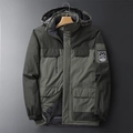 Grüne Outdoor-Jacke für Herren mit Fleece-Futter und praktischen Taschen im Parka-Stil - L / Men's / Army Green