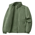 Outdoor-Funktionsjacke für Herren in Armeegrün mit atmungsaktivem Netzfutter - M / Armeegrün