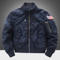Blouson aviateur tactique bleu marine avec écussons Special Force et col montant - S / Bleu foncé