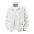 Leichte Herren-Sonnenschutzjacke in Weiß mit Stehkragen für Outdoor-Aktivitäten - M / Weiß