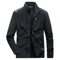 Giacca in pile nero da uomo con collo alto, zip intera e tiranti arancioni vivaci - M / Nero