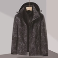 Outdoor 3-in-1 camouflage jacket with tropical leaf print and fleece lining - L / Men's Camouflage Leaf Black