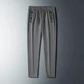 Pantaloni estivi da uomo in seta di ghiaccio leggeri traspiranti grigi con coulisse - M / Grigio Scuro Diritto