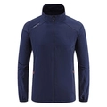Veste de protection solaire en soie glacée pour homme avec tissu respirant à séchage rapide - M / Bleu foncé