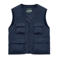 Gilet da pesca uomo blu navy con tasche multiple, design outdoor traspirante ad asciugatura rapida - M / Blu scuro