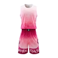 Completo basket sfumato rosa con trama a pelle di serpente e grafica Mamba Black - L / Rosa